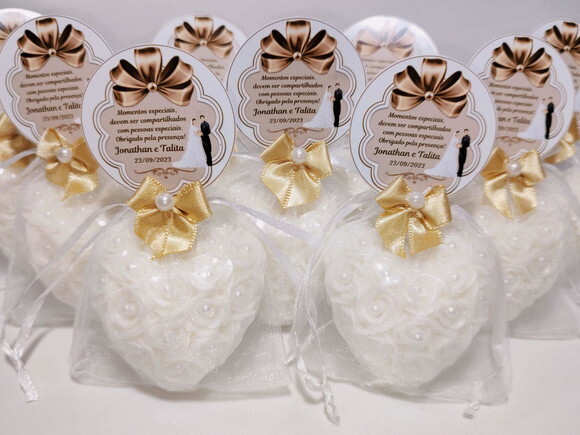Lembrancinha de Casamento: Sabonete Coração Provence