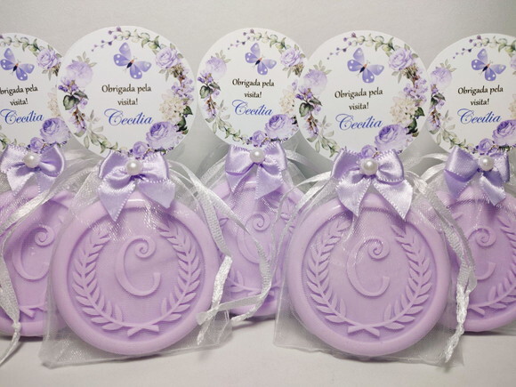 Lembrancinha Maternidade, Sabonete Letra Personalizada