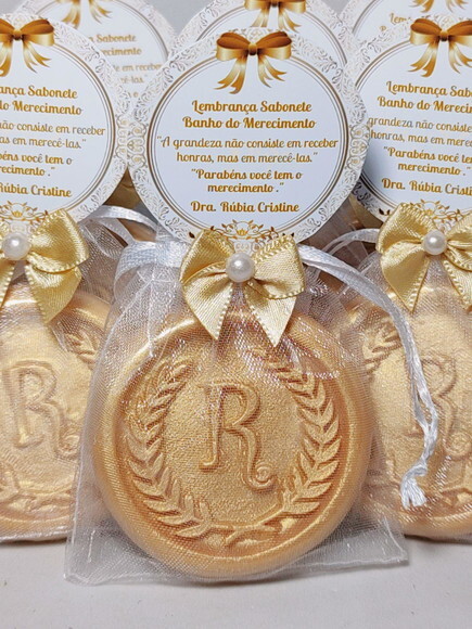 Lembrancinha Personalizada, Sabonete Letra Inicial do Nome