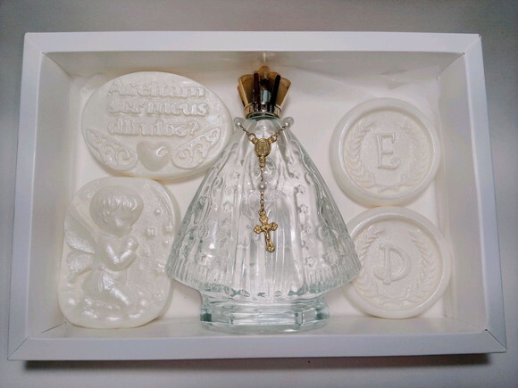 Presente Padrinhos de Batismo Kit Aromatizador Nossa Senhora