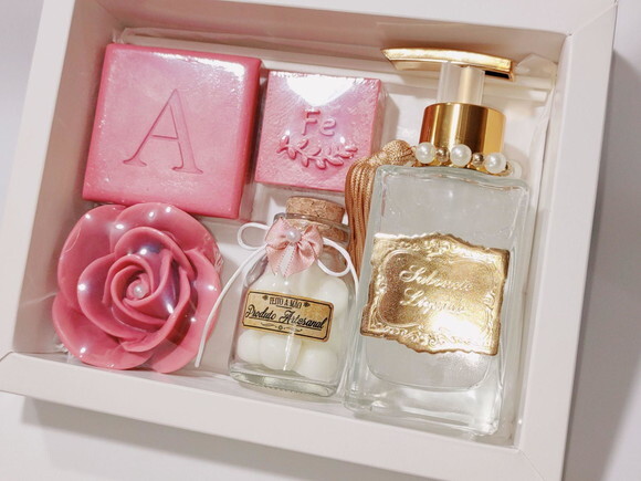 Presente Personalizado, Sabonete Líquido Luxo com Sabonetes