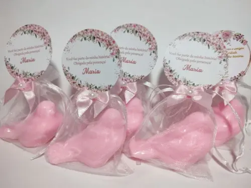 Lembrancinha 70 Anos: Sabonete Passarinho Perfumado