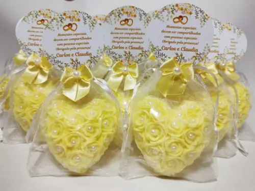Lembrancinha de Casamento, Sabonete Coração Provence