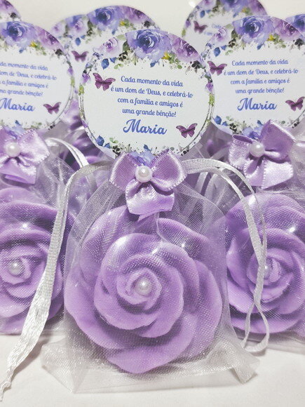 Lembrancinha de Aniversário 15 Anos: Sabonete Rosa Luxo