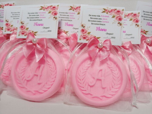 Lembrancinha Maternidade, Sabonete Letra Personalizada