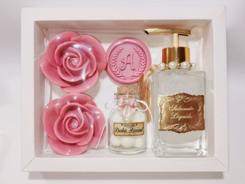 Presente Personalizado, Sabonete Líquido Luxo com Sabonetes