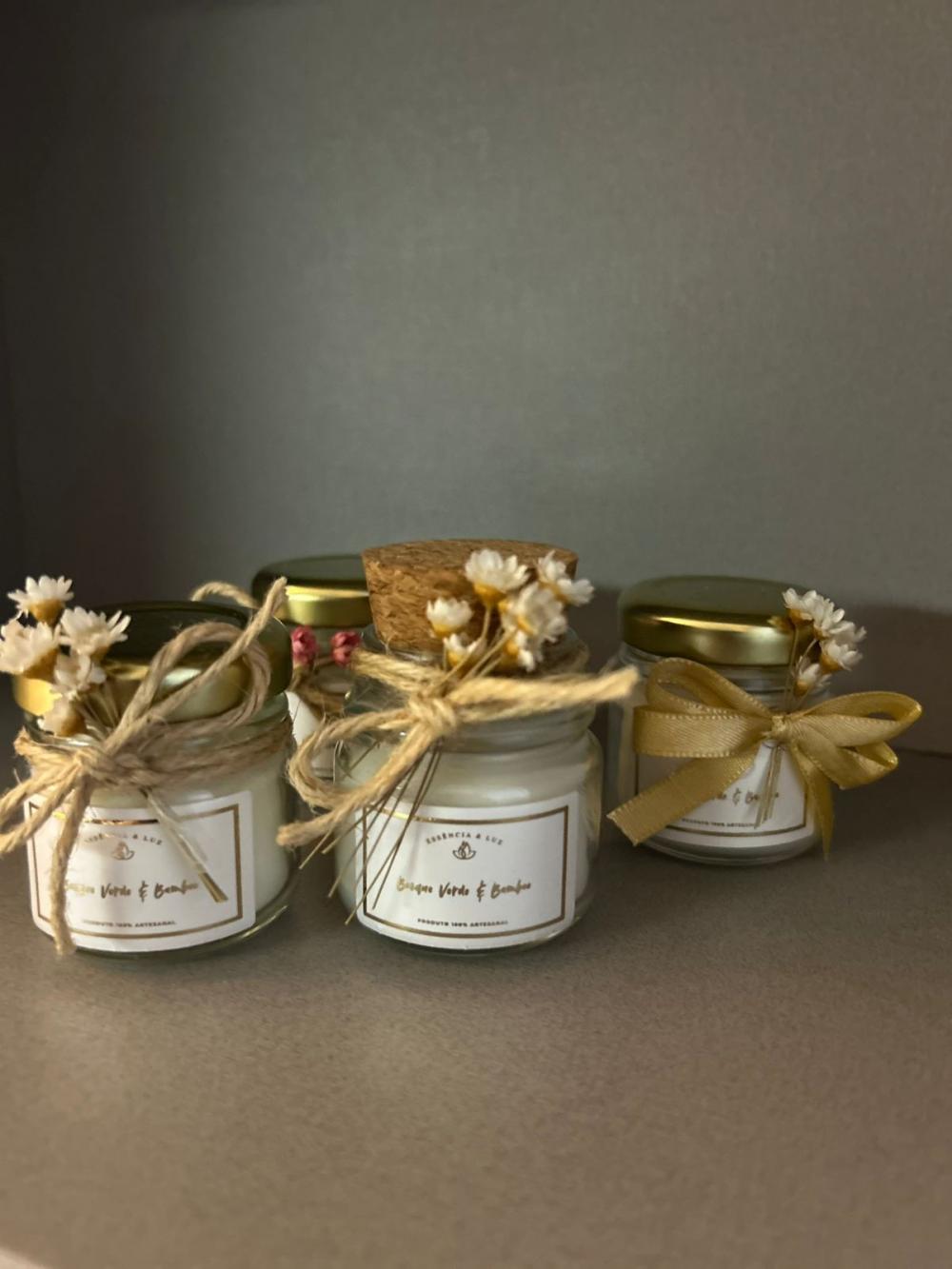 Mini Vela Aromática p/ Lembrancinha 40g - Personalizáveis