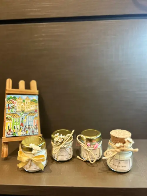 Mini Vela Aromática p/ Lembrancinha 40g - Personalizáveis