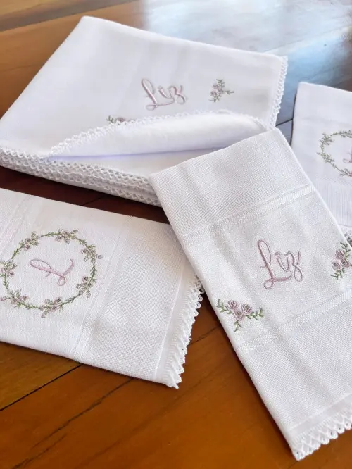 Kit Nalu floral lilás - 4 peças