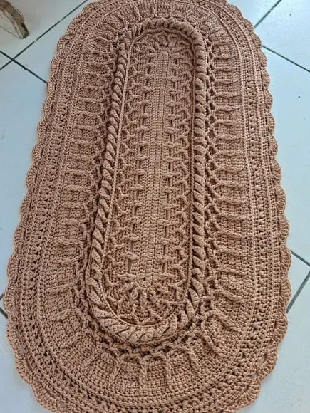Tapete Oval Modelo Russo