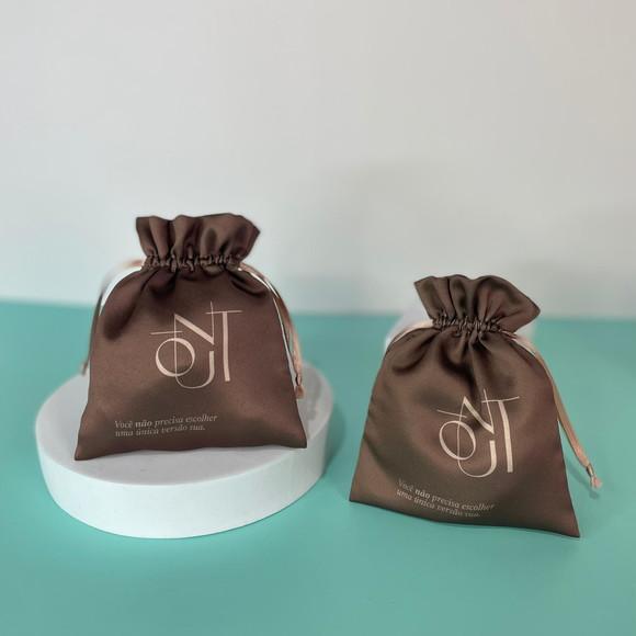 Embalagem de Cetim Personalizado 13x15cm