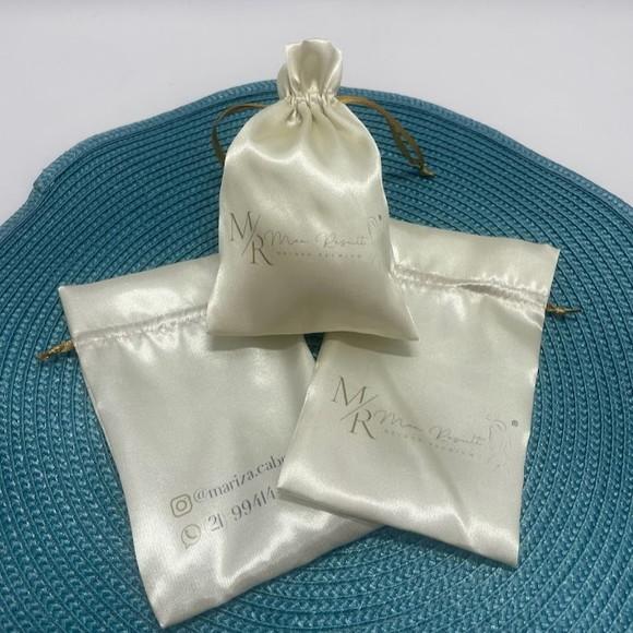 Embalagem/ Saco de Cetim Personalizado- 10x15cm