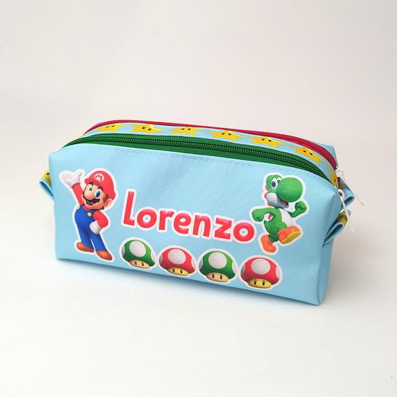 Estojo Duplo Personalizado com Seu Tema- Mario Bros