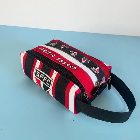 Estojo Triplo Personalizado com Seu Tema- São Paula Fc