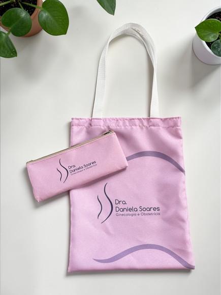 Kit Sacola 30x38cm + Estojo Slim- Personalizado