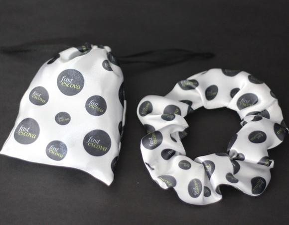 Kit Xuxinha de Cetim + Saquinho Personalizado- 50 Unidades