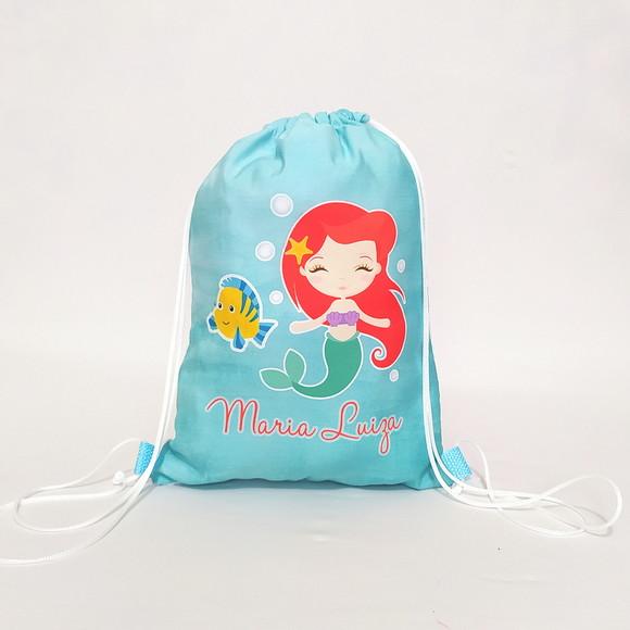 Mochila G - 28x38 -a Pequena Sereia