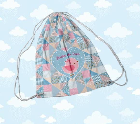 Mochila Personalizada G - 28x38 - Coruja