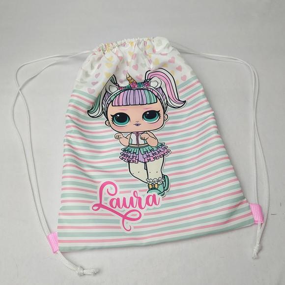 Mochila Personalizada G - 28x38 - Lol Unicornio