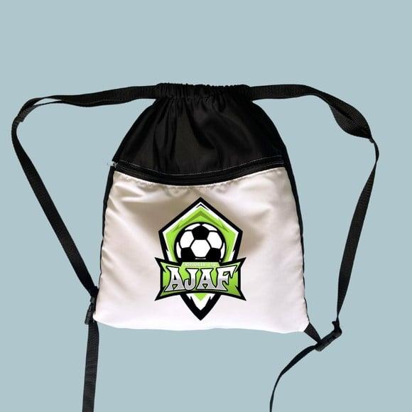 Mochila Saco com Zíper Premiun - Escolinha de Futebol