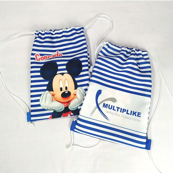Mochila Saco Personalizada G - 28x38 - Dia das Crianças