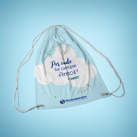 Mochila Saco Personalizada G - 28x38 - Escolas e Cursos