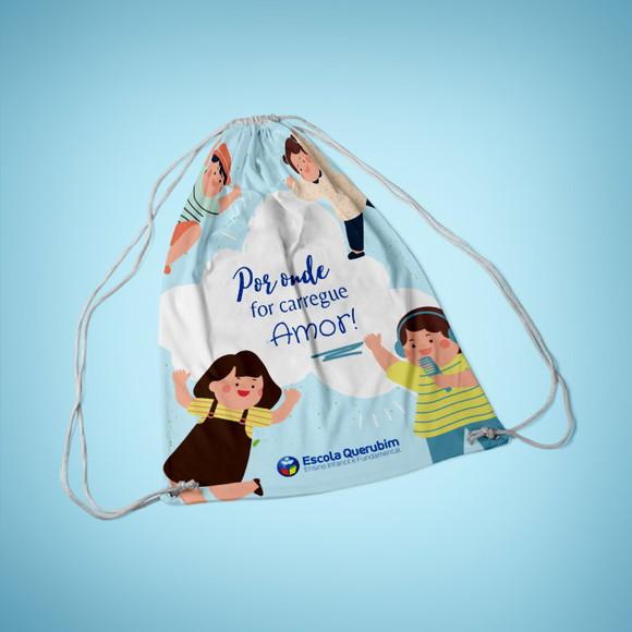 Mochila Saco Personalizada G - 28x38 - Escolas e Cursos