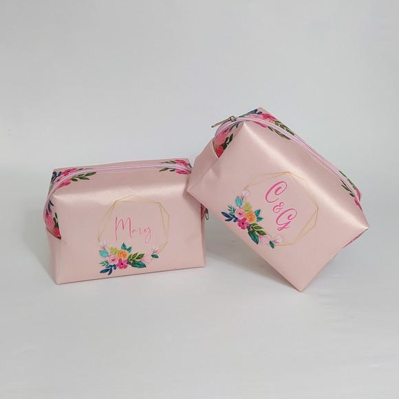 Necessaire Box G Personalizada Toque Acetinado- Madrinha