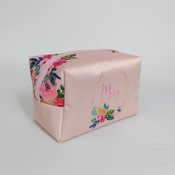 Necessaire Box G Personalizada Toque Acetinado- Madrinha