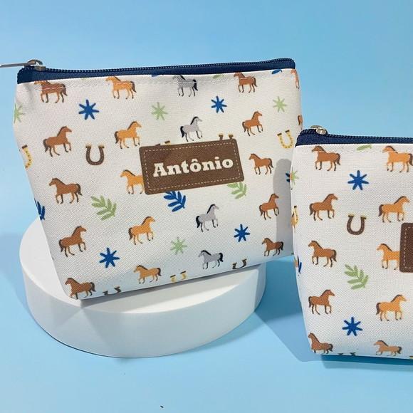 Necessaire Midi m - Cavalos Personalizada