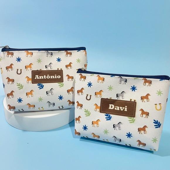Necessaire Midi m - Cavalos Personalizada
