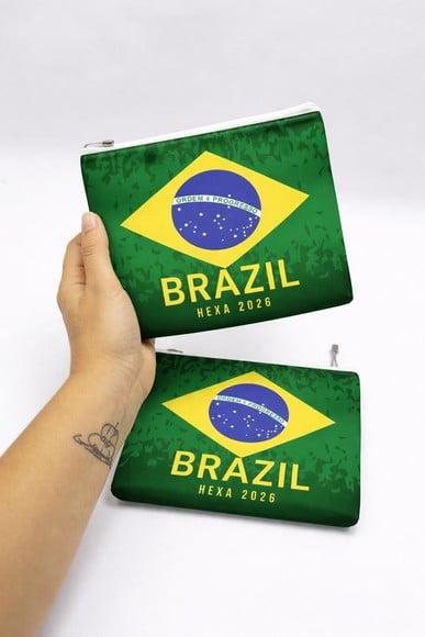 Necessaire Midi M- Brasil/ Copa do Mundo