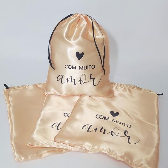 Saco de Cetim Personalizado - 20x25cm