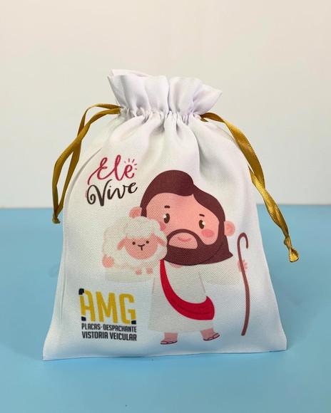 Saco de Oxford Personalizado- 15x20cm - Jessus