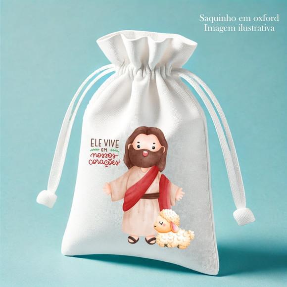 Saco Oxford Personalizado 15x20cm - Páscoa