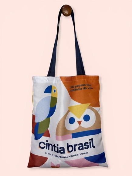 Sacola Personalizada com a Sua Logo + Tag - 30x38cm
