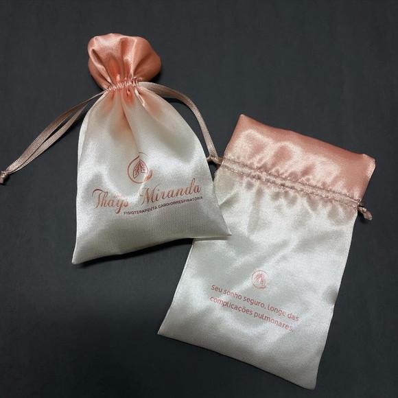 Saquinho de Cetim para Joias Personalizado 10x15cm
