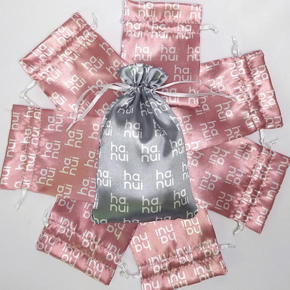 Saquinho de Cetim para Joias Personalizado 10x15cm
