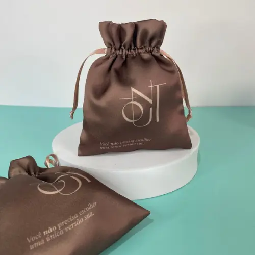 Embalagem de Cetim Personalizado 13x15cm