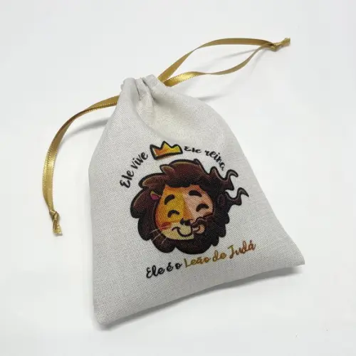 Embalagem em Tecido Personalizada 10x13cm