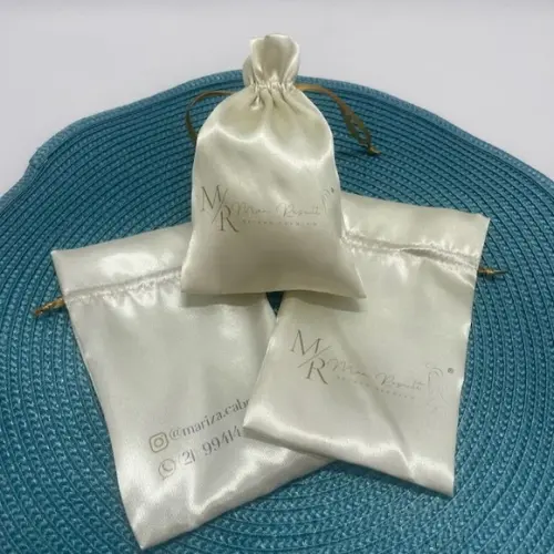 Embalagem/ Saco de Cetim Personalizado- 10x15cm