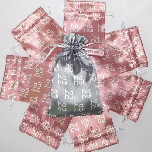 Embalagem/ Saco de Cetim Personalizado- 10x15cm
