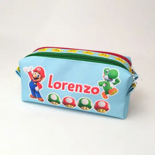 Estojo Duplo Personalizado com Seu Tema- Mario Bros