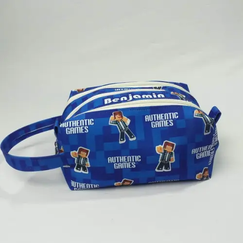 Estojo Triplo Personalizado com Seu Tema- Games