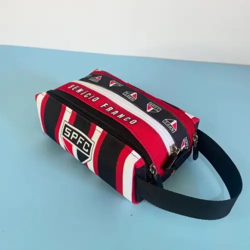 Estojo Triplo Personalizado com Seu Tema- São Paula Fc