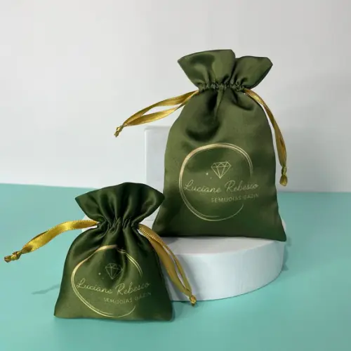 Kit de Embalagens Personalizadas em Cetim - 2 Tamanhos