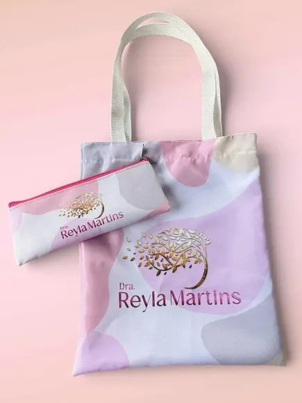 Kit Sacola 30x38cm + Estojo Slim- Personalizado