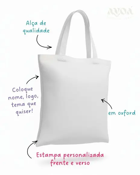 Kit Sacola 30x38cm + Estojo Slim- Personalizado