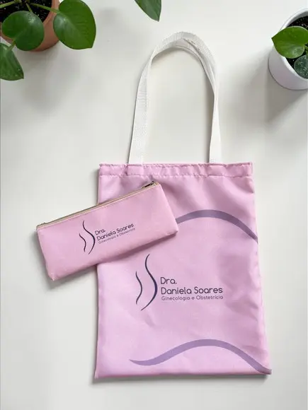 Kit Sacola 30x38cm + Estojo Slim- Personalizado