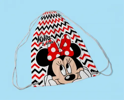Mochila Personalizada 28x38cm - Minnie